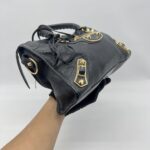 Balenciaga City Small Edge Chevre Black GHW