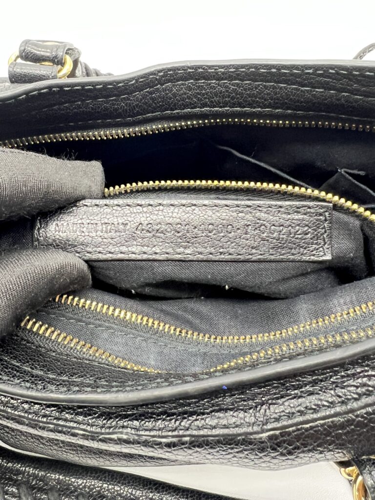 Balenciaga City Small Edge Chevre Black GHW