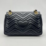 Gucci GG Marmont Medium Matelasse Black GHW