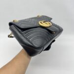Gucci GG Marmont Medium Matelasse Black GHW