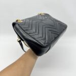 Gucci GG Marmont Medium Matelasse Black GHW