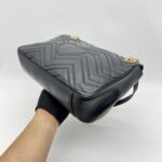 Gucci GG Marmont Medium Matelasse Black GHW