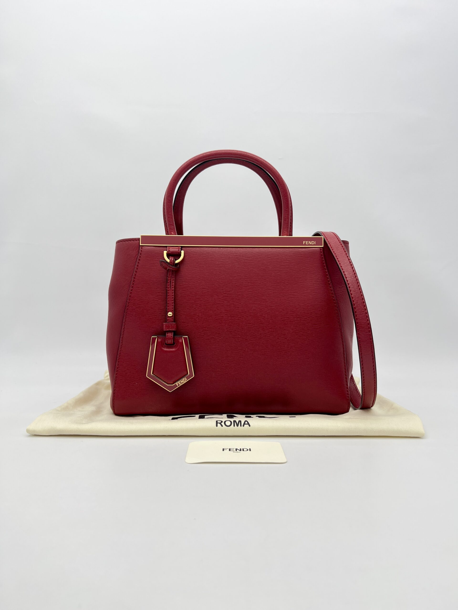 Fendi Petite 2 Jours Red GHW