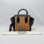 MCM Visetos Kathy Small Cognac Black GHW