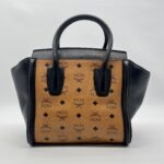 MCM Visetos Kathy Small Cognac Black GHW