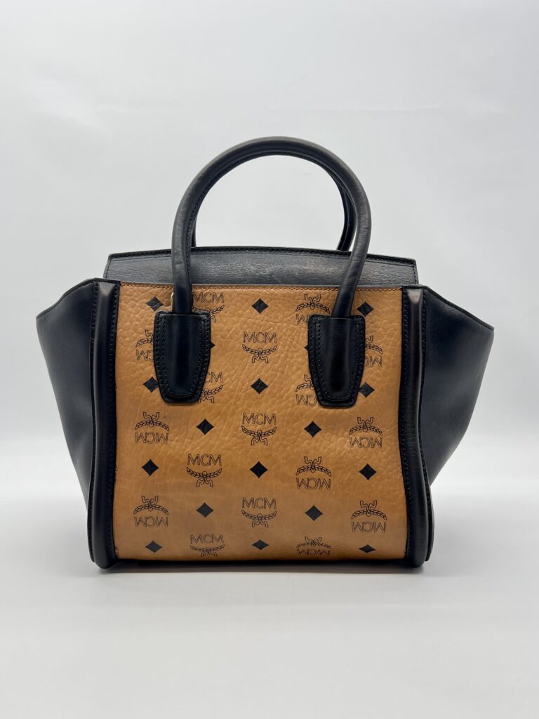 MCM Visetos Kathy Small Cognac Black GHW