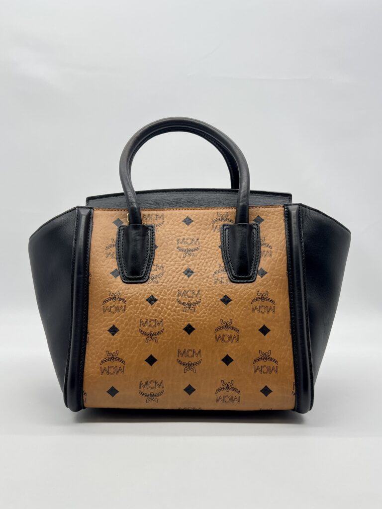 MCM Visetos Kathy Small Cognac Black GHW