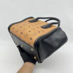 MCM Visetos Kathy Small Cognac Black GHW