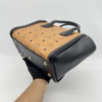 MCM Visetos Kathy Small Cognac Black GHW