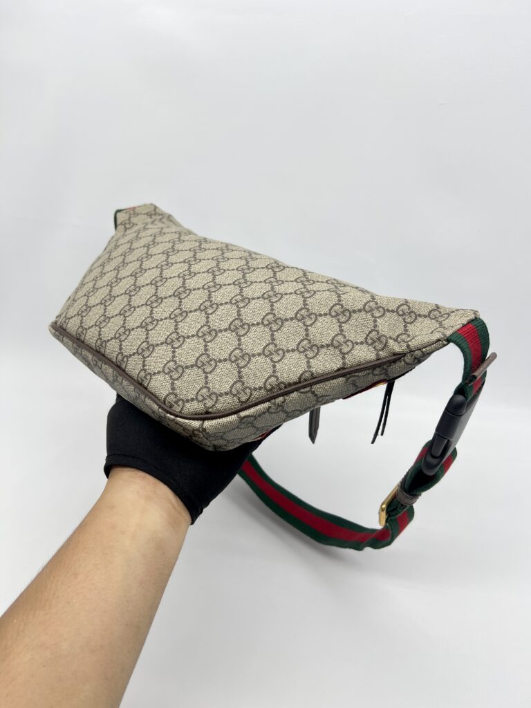 Gucci Courrier Belt Bag GG Supreme Beige New Acero GHW