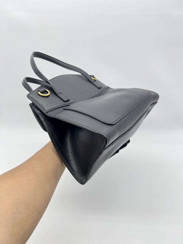 Gucci Medium Linea Totem Tote Black Web Stripe GHW