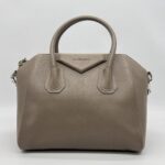 Givenchy Small Antigona Grained Taupe SHW