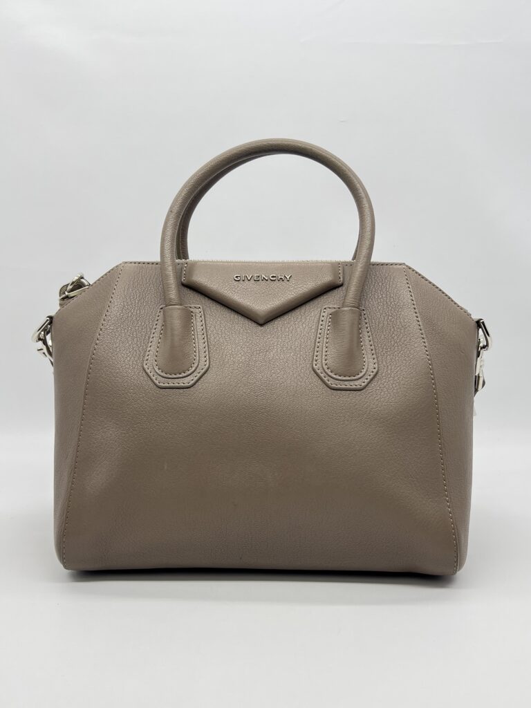 Givenchy Small Antigona Grained Taupe SHW