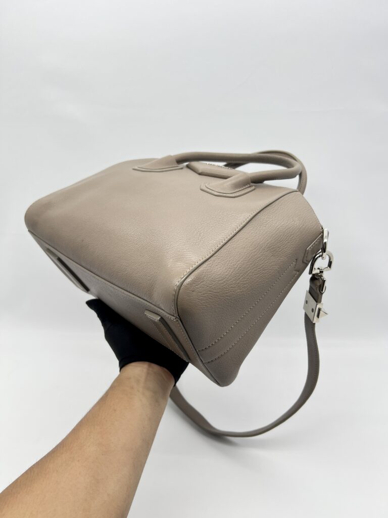 Givenchy Small Antigona Grained Taupe SHW
