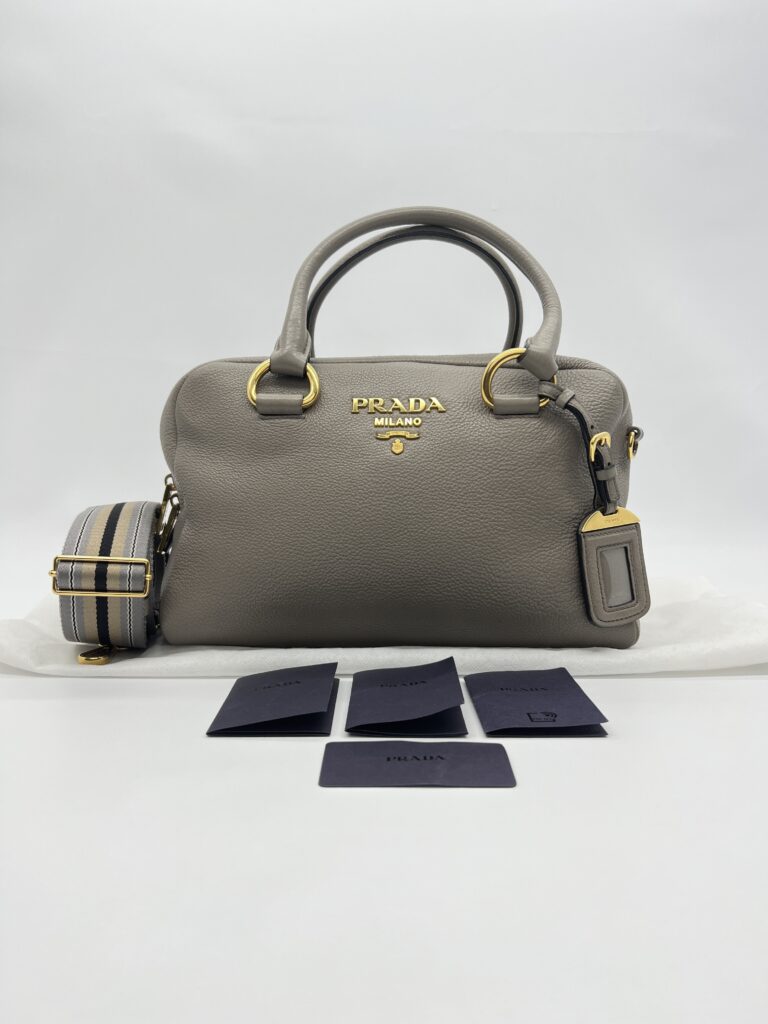 Prada Vitello Phenix Bauletto Argilla