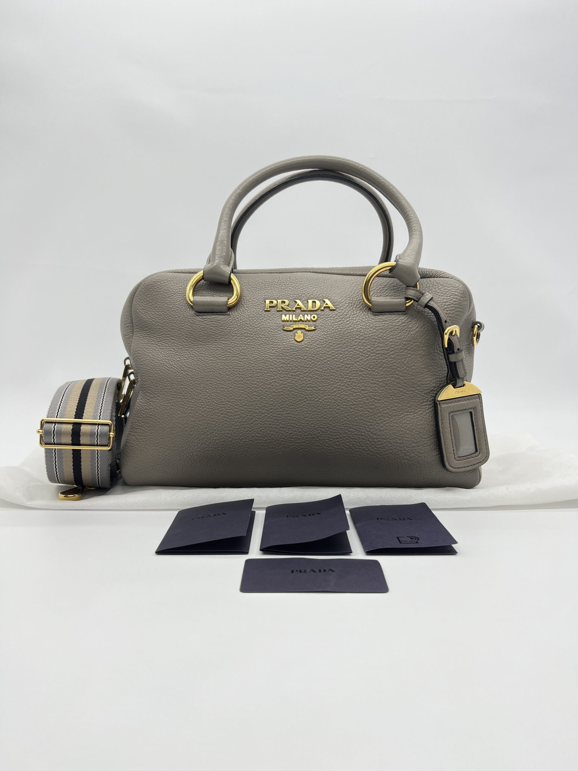 Prada Vitello Phenix Bauletto Argilla