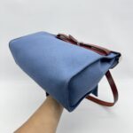 Hermes Herbag 31 Toile Militaire Bleu Agate PHW