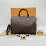 Louis Vuitton Speedy Bandou 30 Damier Ebene GHW