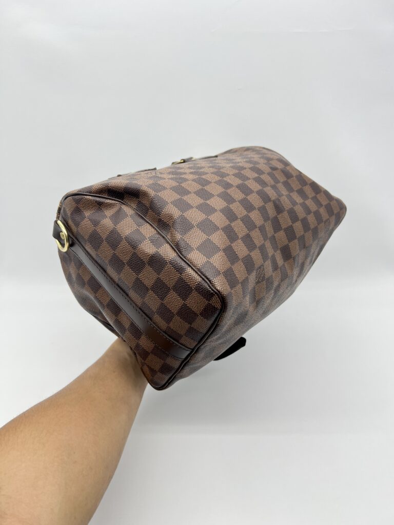 Louis Vuitton Speedy Bandou 30 Damier Ebene GHW