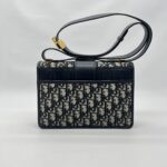 Dior 30 Montaigne Canvas Blue Oblique GHW