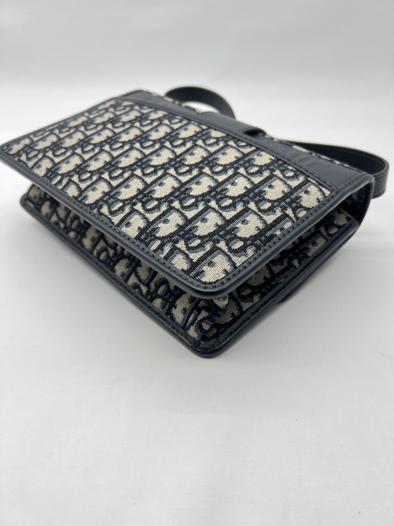 Dior 30 Montaigne Canvas Blue Oblique GHW
