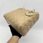 Dior Lady Dior Medium Dark Beige GHW
