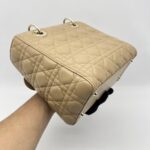 Dior Lady Dior Medium Dark Beige GHW