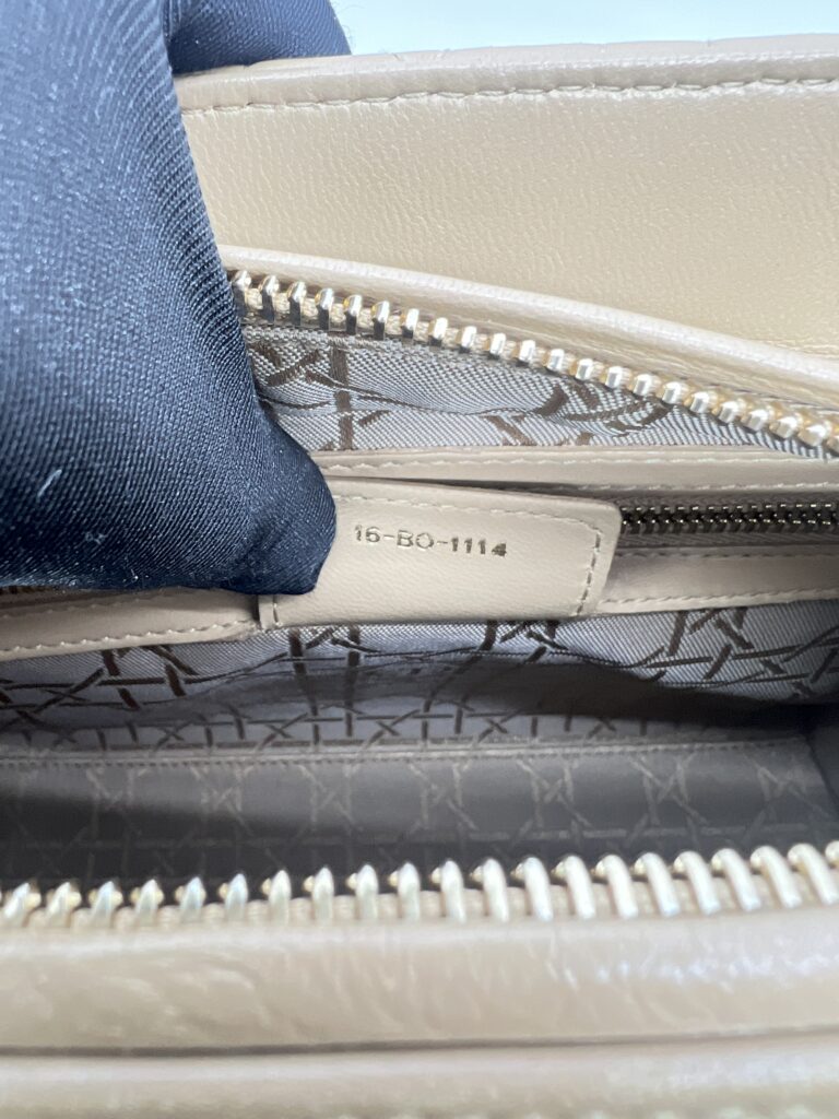Dior Lady Dior Medium Dark Beige GHW