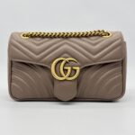 Gucci Marmont Flap Small Nude GHW