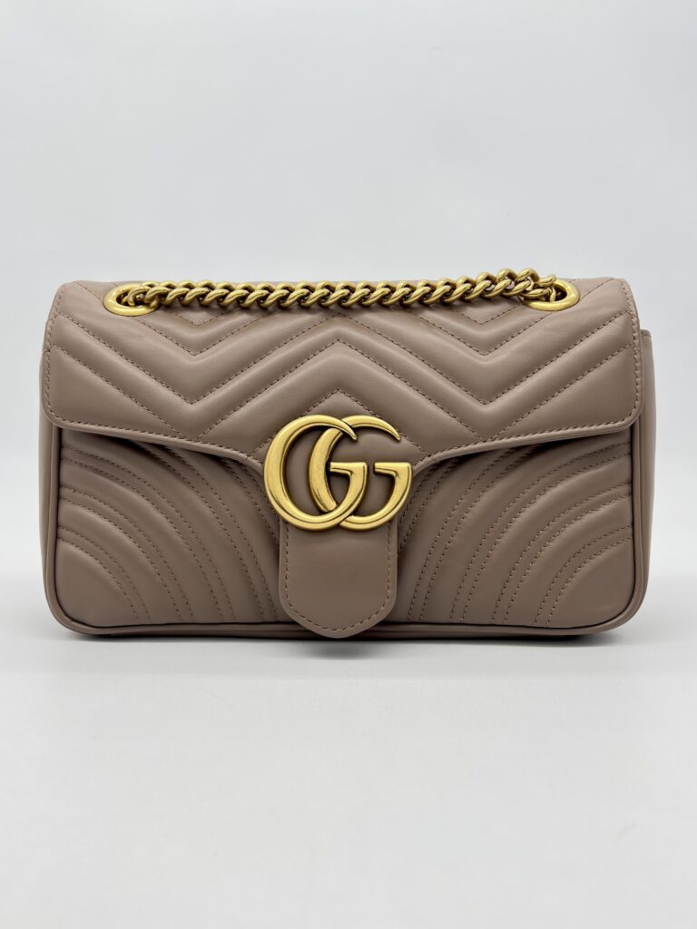 Gucci Marmont Flap Small Nude GHW