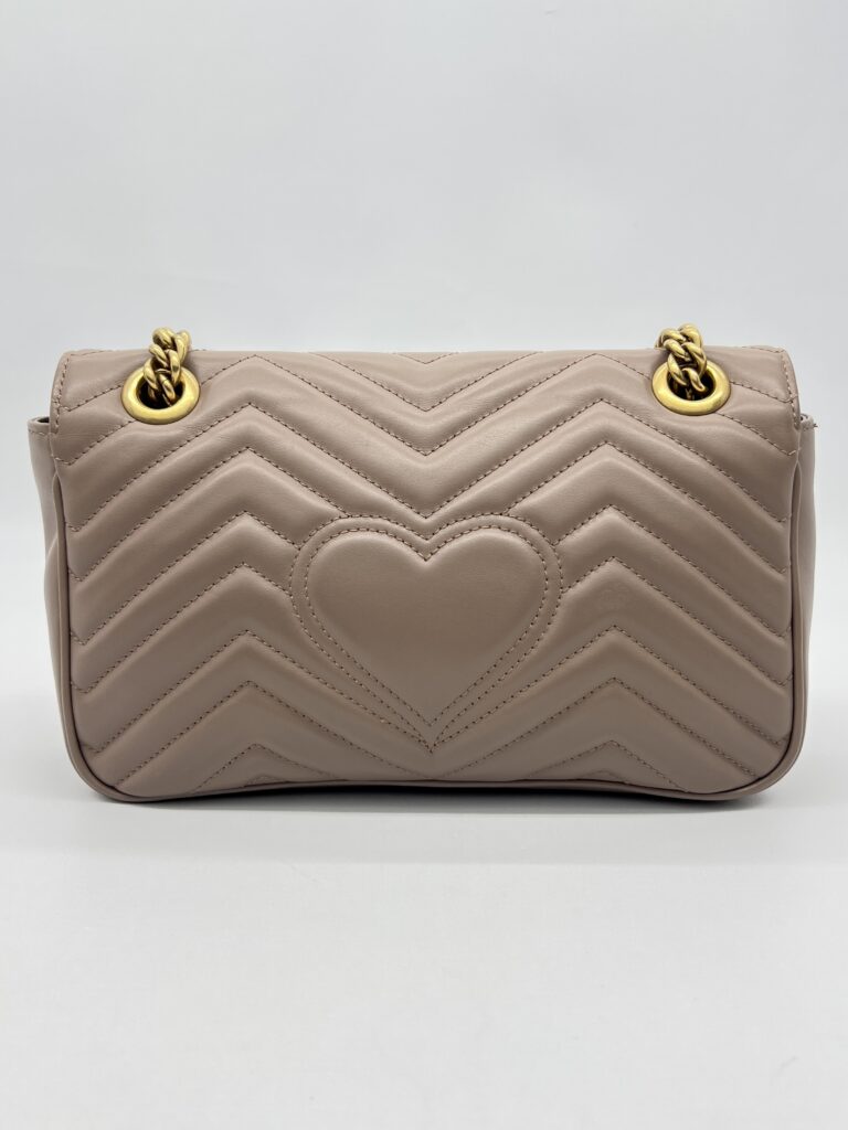 Gucci Marmont Flap Small Nude GHW
