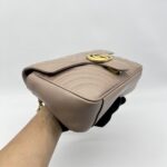 Gucci Marmont Flap Small Nude GHW