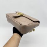 Gucci Marmont Flap Small Nude GHW