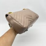 Gucci Marmont Flap Small Nude GHW