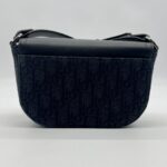 Dior Mini Saddle Messenger Bag Canvas Oblique Black