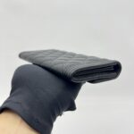 Chanel Boy Long Wallet Black Caviar GHW