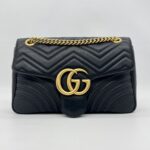 Gucci GG MARMONT Matelasse Black GHW