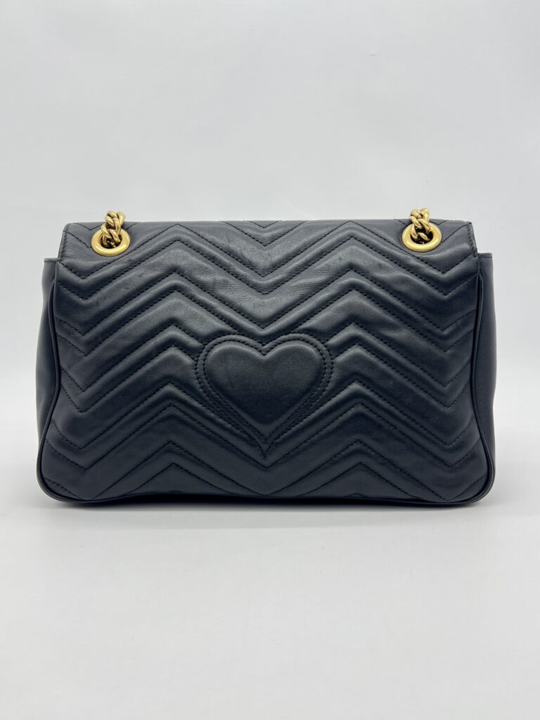 Gucci GG MARMONT Matelasse Black GHW
