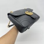 Gucci GG MARMONT Matelasse Black GHW