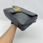 Gucci GG MARMONT Matelasse Black GHW