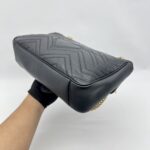 Gucci GG MARMONT Matelasse Black GHW