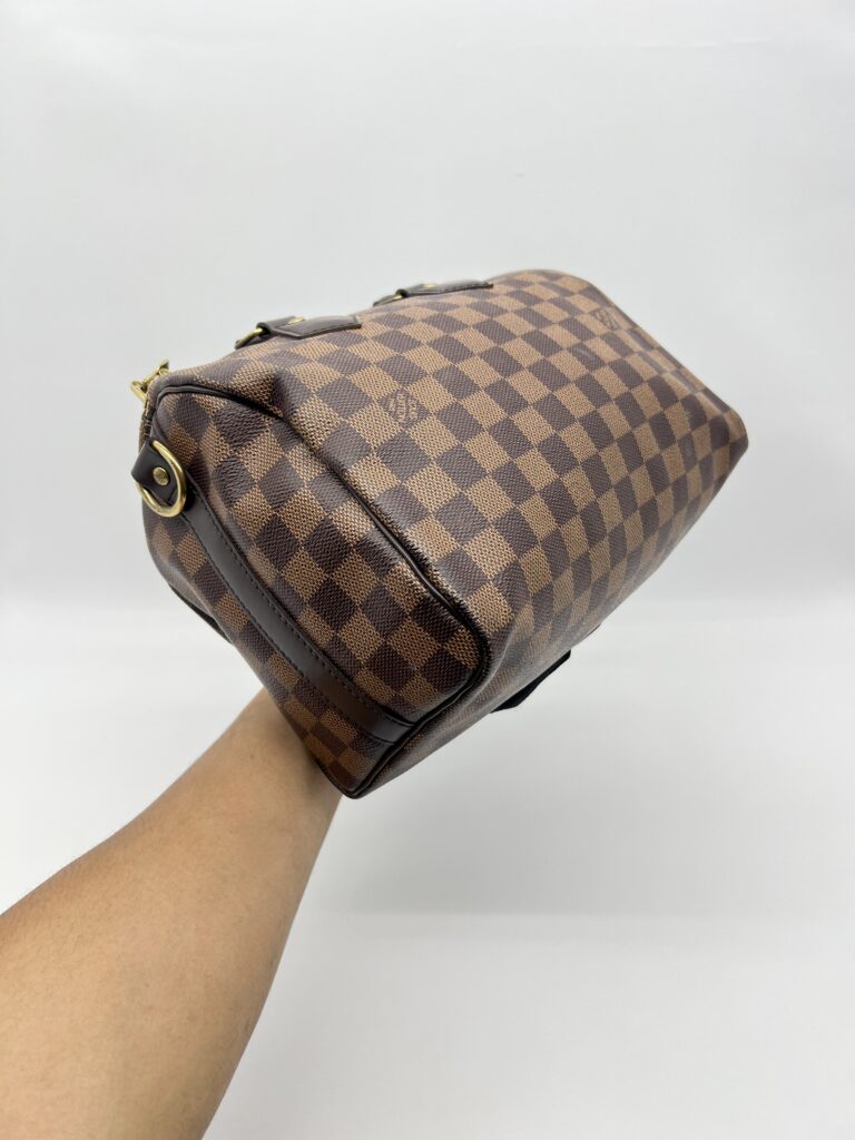Louis Vuitton Speedy Bandou 25 Damier Ebene GHW