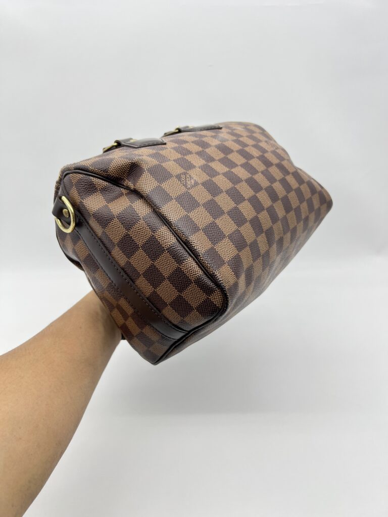 Louis Vuitton Speedy Bandou 25 Damier Ebene GHW