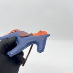 Hermes Rodeo Charm Navy Blue Orange