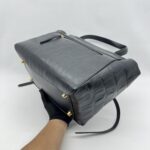 Celine Mini Belt Bag Croco Embossed Black GHW