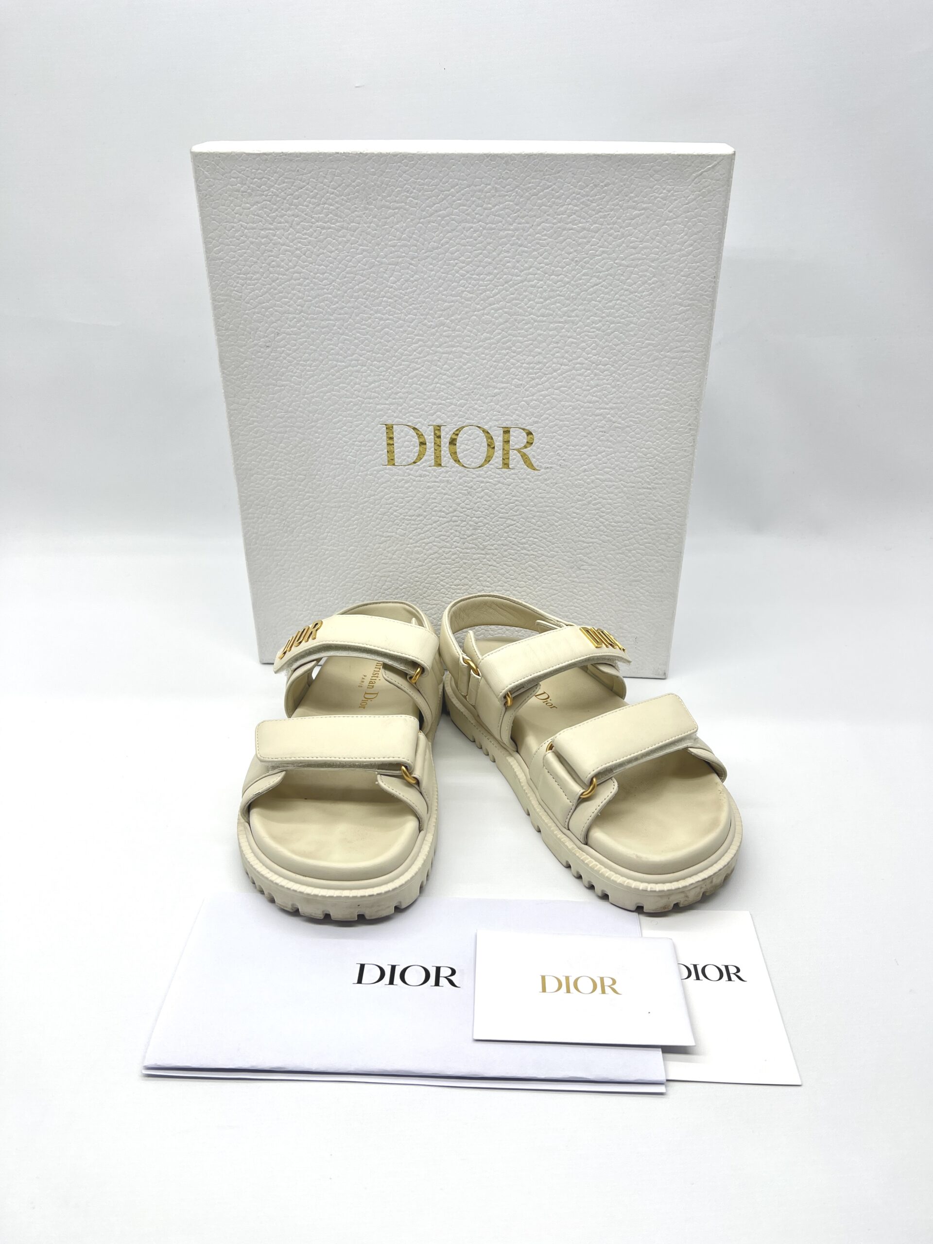 Dior Dioract Sandal Off White
