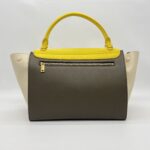 Celine Trapeze Medium Yellow Beige GHW