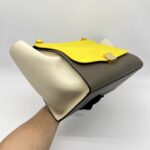 Celine Trapeze Medium Yellow Beige GHW