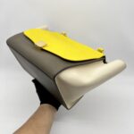 Celine Trapeze Medium Yellow Beige GHW