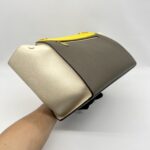 Celine Trapeze Medium Yellow Beige GHW